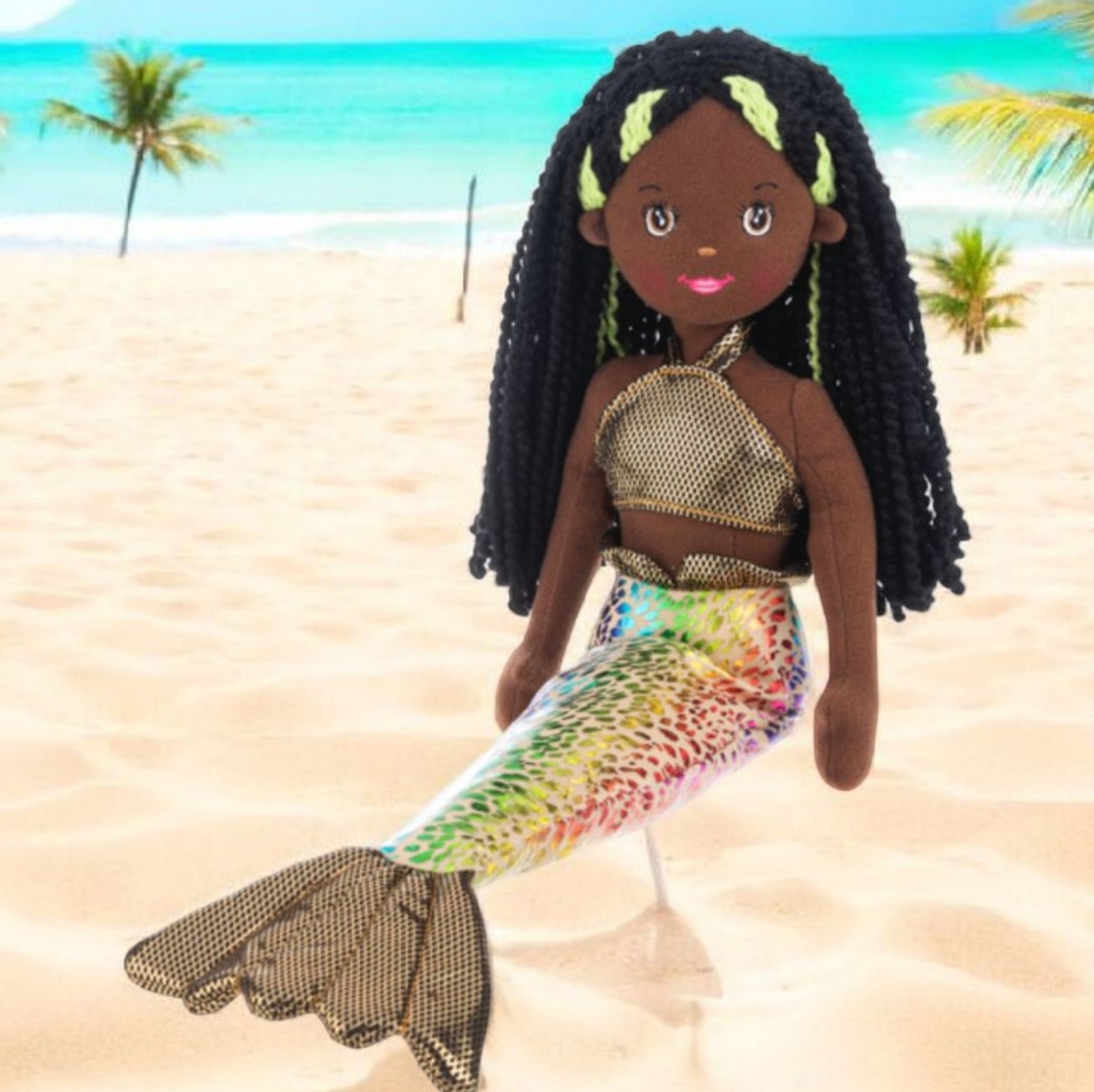 Colorful Mermaid Doll with Braided Hair Sirena